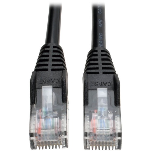 Eaton Tripp Lite Series Cat5e 350 MHz Snagless Molded (UTP) Ethernet Cable (RJ45 M/M), PoE - Black, 10 ft. (3.05 m)
