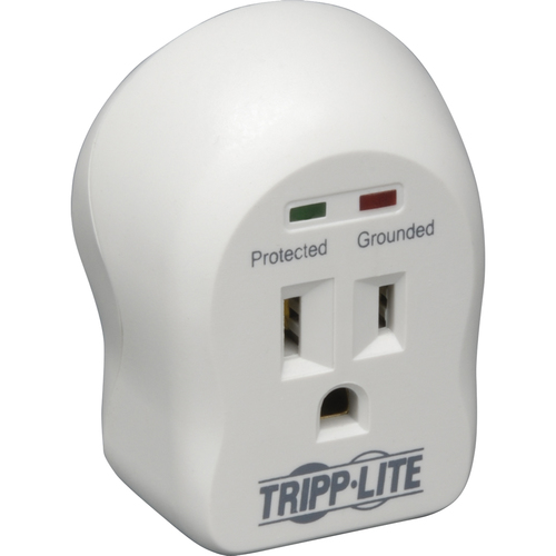 Tripp Lite by Eaton 1-Outlet Personal Surge Protector Direct Plug-In 600 Joules 2 Diagnostic LEDs