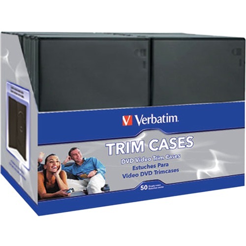 Verbatim CD/DVD Black Video Trimcases - 50pk