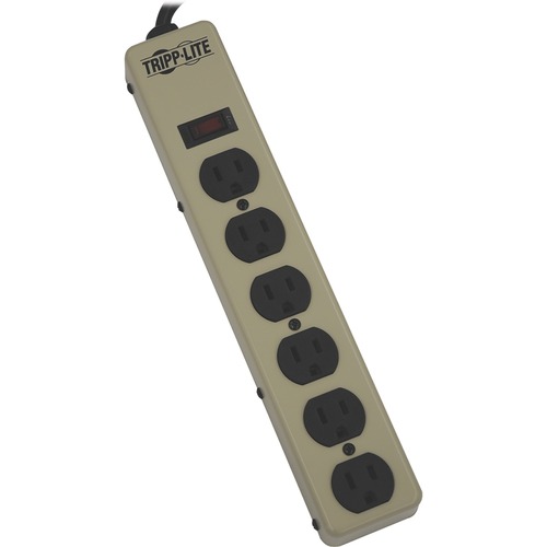 Tripp Lite by Eaton Industrial Power Strip Metal, 6-Outlet, 6 ft. (1.8 m) Cord