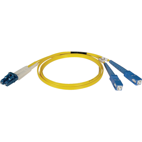 Eaton Tripp Lite Series Duplex Singlemode 9/125 Fiber Patch Cable (LC/SC), 15M (50 ft.)