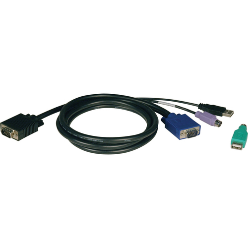 Tripp Lite by Eaton USB/PS2 Combo Cable Kit for NetController KVM Switches B040-Series and B042-Series, 10 ft. (3.05 m)