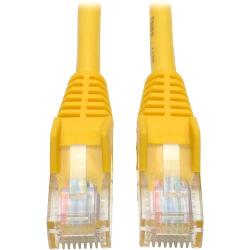 Eaton Tripp Lite Series Cat5e 350 MHz Snagless Molded (UTP) Ethernet Cable (RJ45 M/M), PoE - Yellow, 10 ft. (3.05 m)
