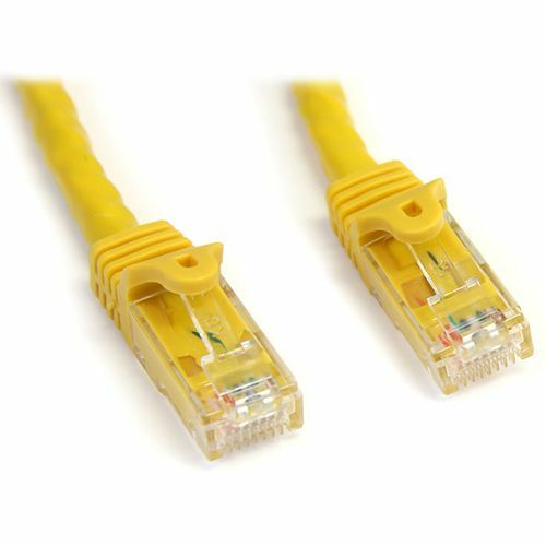 StarTech.com 15ft CAT6 Ethernet Cable - Yellow Snagless Gigabit - 100W PoE UTP 650MHz Category 6 Patch Cord UL Certified Wiring/TIA