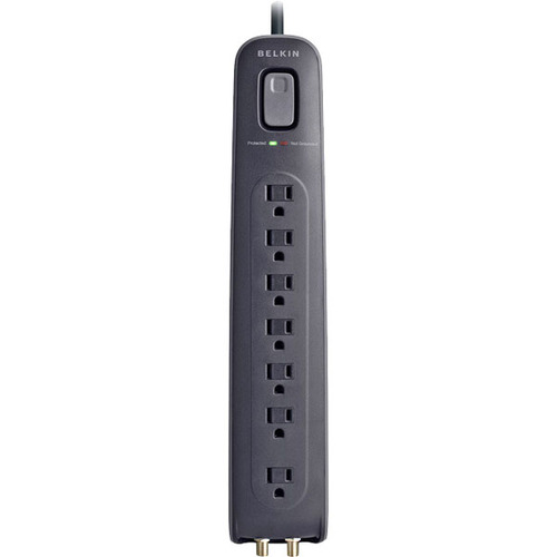 Belkin 7 Outlet Surge Protector with 4ft Power Cord - 2000 Joules