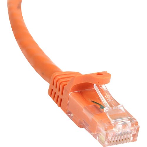 StarTech.com 100ft CAT6 Ethernet Cable - Orange Snagless Gigabit 100W PoE UTP 650MHz Category 6 Patch Cord UL Certified Wiring/TIA