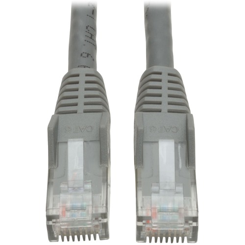 Eaton Tripp Lite Series Cat6 Gigabit Snagless Molded (UTP) Ethernet Cable (RJ45 M/M), PoE, Gray, 6 ft. (1.83 m)