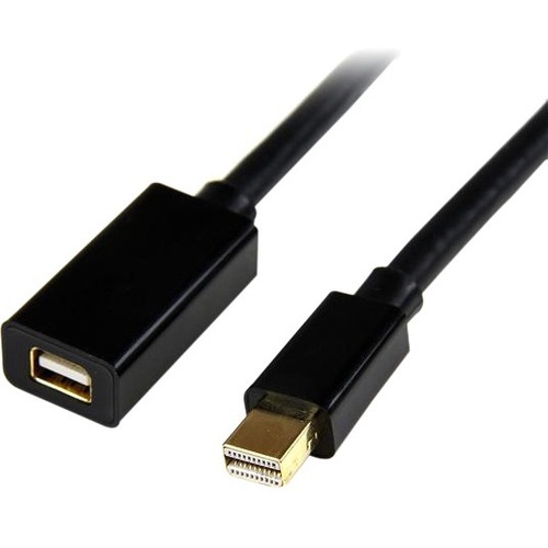 StarTech.com 3ft (1m) Mini DisplayPort Extension Cable, 4K x 2K Video, Mini DP Male to Female Extension Cord, mDP 1.2 Extender Cable