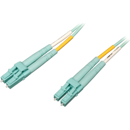 Eaton Tripp Lite Series 10Gb/40Gb/100Gb Duplex Multimode 50/125 OM4 LSZH Fiber Patch Cable (LC/LC), Aqua, 10M (32.8 ft.)