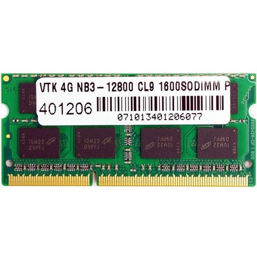 VisionTek 4GB DDR3 1600 MHz (PC3-12800) CL9 SODIMM - Notebook