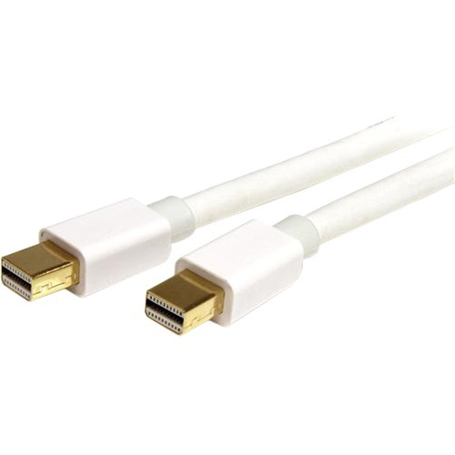 StarTech.com 6ft (2m) Mini DisplayPort Cable, 4K x2K Ultra HD Video, Mini DisplayPort 1.2 Cable, Mini DP Cable for Monitor, White mDP Cord