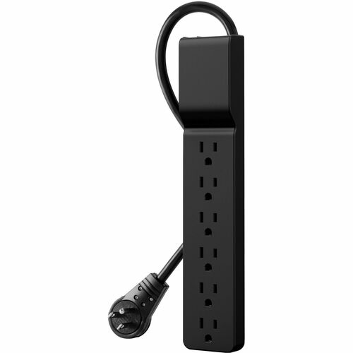 Belkin 6-Outlet Surge Protector - 6ft Cord - Rotating Plug - 600 Joules - Black