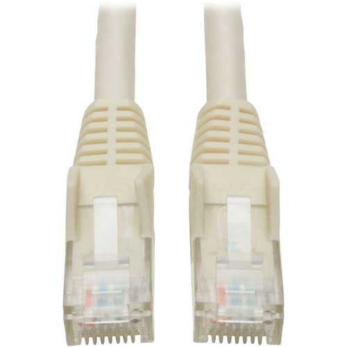 Eaton Tripp Lite Series Cat6 Gigabit Snagless Molded (UTP) Ethernet Cable (RJ45 M/M), PoE, White, 15 ft. (4.57 m)