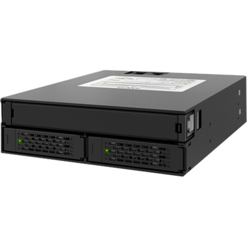 Icy Dock MB994IPO-3SB Drive Bay Adapter Serial ATA, Serial Attached SCSI (SAS) - Serial ATA Host Interface Internal - Matte Black