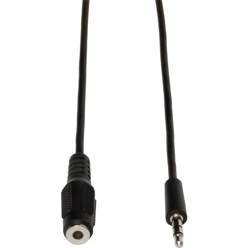 Eaton Tripp Lite Series 3.5mm Mini Stereo Audio Extension Cable for Speakers and Headphones (M/F), 25 ft. (7.62 m)