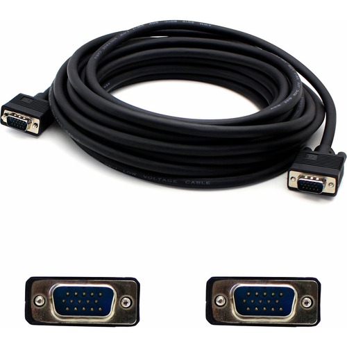 50ft VGA Male to VGA Male Black Cable For Resolution Up to 1920x1200 (WUXGA)