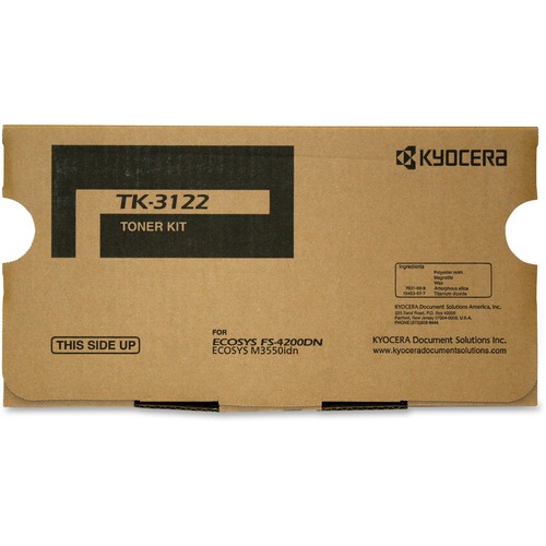 KYOCERA TK-3122 BLACK TONER CARTRIDGE FOR USE IN FS4200DN ESTIMATED YIELD 21,000