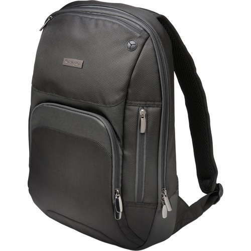 Kensington Triple Trek Carrying Case (Backpack) for 14" Ultrabook, Chromebook, Tablet, Smartphone - Black