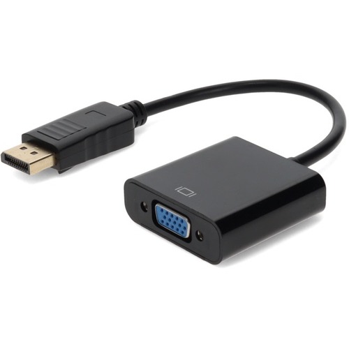 DisplayPort 1.2 Male to VGA Female Black Adapter Which Requires DP++ For Resolution Up to 1920x1200 (WUXGA)