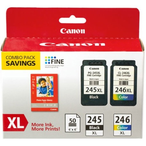 CANON PG-245XL/CL-246XL/GP-502 PAPER COMBO PACK - FOR PIXMA MG2420 - 8278B005AA