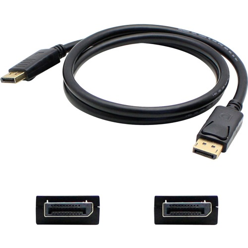 5PK 6ft DisplayPort 1.2 Male to DisplayPort 1.2 Male Black Cables For Resolution Up to 3840x2160 (4K UHD)