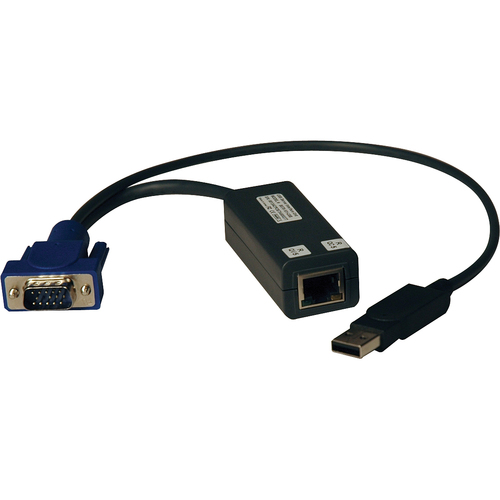 Tripp Lite by Eaton USB Single Server Interface Unit Virtual Media KVM Switch HD15 USB RJ45 TAA