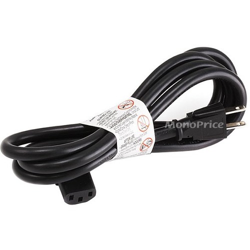 Monoprice 10ft 14AWG Right Angle Power Cord Cable w/ 3 Conductor PC Power Connector Socket