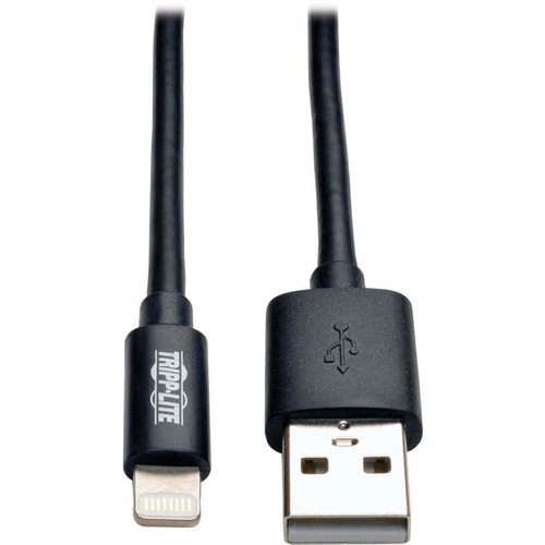 Eaton Tripp Lite Series USB-A to Lightning Sync/Charge Cable (M/M) - MFi Certified, Black, 3 ft. (0.9 m)