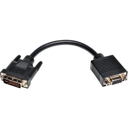Eaton Tripp Lite Series DVI to VGA Adapter Cable (DVI-I Dual-Link to HD15 M/F), 8 in. (20.3 cm)