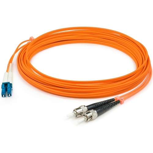 AddOn 2m LC (Male) to ST (Male) Orange OM1 Duplex Fiber OFNR (Riser-Rated) Patch Cable