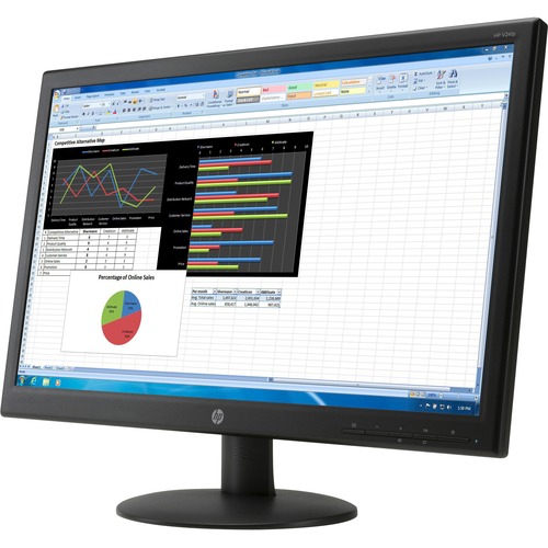 HP Business V241p Full HD LCD Monitor - 16:9 - Black