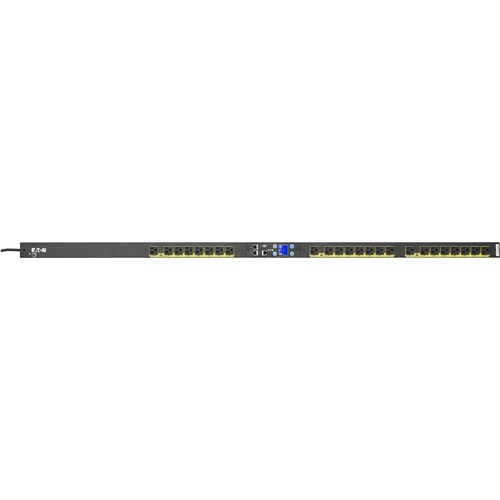 Eaton Managed rack PDU, 0U, 5-20P, L5-20P input, 1.92 kW max, 120V, 16A, 10 ft cord, Black, Single-phase, Outlets: (24) 5-20R - TAA compliant