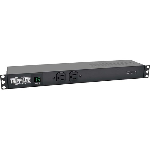 Tripp Lite by Eaton 1.5kW Single-Phase Local Metered PDU + ISOBAR Surge Suppression, 3840 Joules, 100-127V Outlets (14 5-15R), 5-15P, 15 ft. (4.57 m) Cord, 1U Rack-Mount
