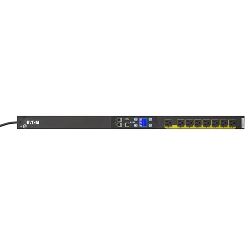Eaton Managed rack PDU, 0U, 5-15P input, 1.44 kW max, 120V, 12A, 10 ft cord, Single-phase, No Circuit Breaker, Outlets: (8) 5-15R