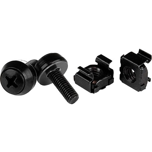 THESE HIGH-QUALITY M5 X 12MM SCREWS AND CAGE NUTS MAKE IT EASY TO MOUNT EQUIPMEN