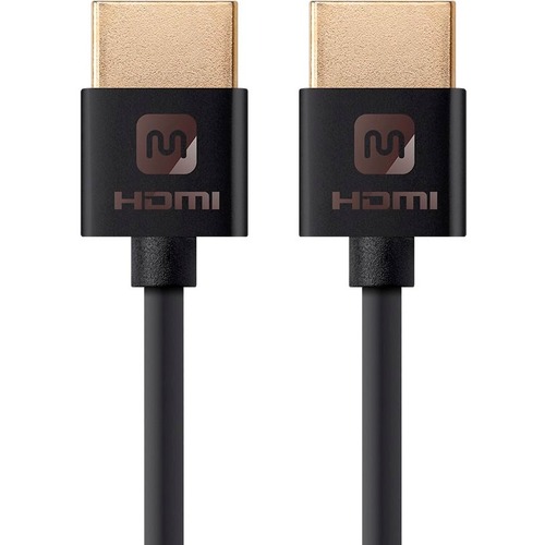 Monoprice Ultra Slim Series High Speed HDMI Cable, 3ft Black