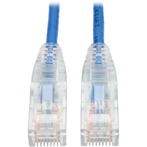 Eaton Tripp Lite Series Cat6 Gigabit Snagless Slim UTP Ethernet Cable (RJ45 M/M), PoE, Blue, 3 ft. (0.91 m)