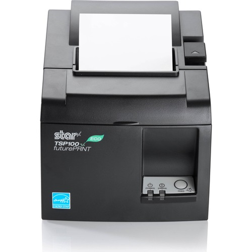 Star Micronics futurePRNT TSP143IIILAN WT US Desktop Direct Thermal Printer - Monochrome - Receipt Print - Ethernet - With Cutter - White