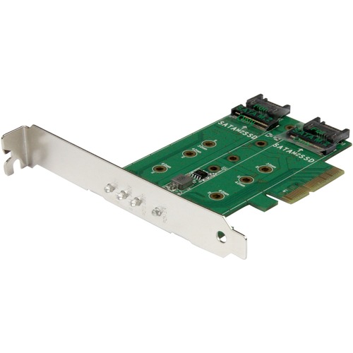 StarTech.com M.2 Adapter &acirc;&euro;" 3 Port &acirc;&euro;" 1 x PCIe (NVMe) M.2 &acirc;&euro;" 2 x SATA III M.2 &acirc;&euro;" SSD PCIE M.2 Adapter &acirc;&euro;" M2 SSD &acirc;&euro;" PCI Express SSD