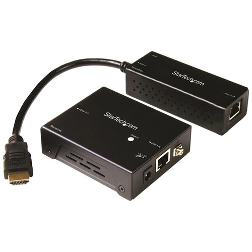 StarTech.com 4K HDMI Extender with Compact Transmitter - Up to 40 m (130 ft.) - HDBaseT Extender Kit - UHD 4K - ST121HDBTDK