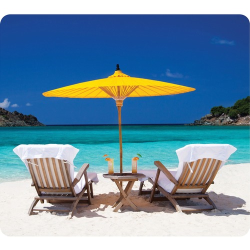 Fellowes Recycled Mouse Pad - Caribbean Beach