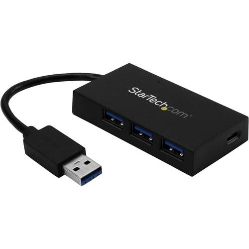 StarTech.com 4 Port USB 3.0 Hub - USB-A to USB-C & 3x USB-A SuperSpeed 5Gbps - Self or USB Bus Powered - USB 3.2 Gen 1 BC 1.2 Charging Hub