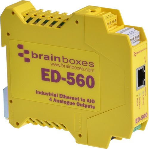 Brainboxes - Ethernet to 4 Analogue Outputs + RS485 Gateway