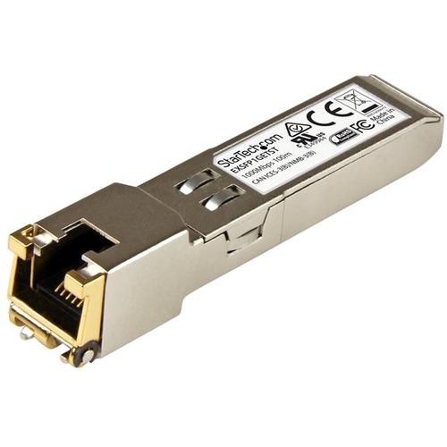 StarTech.com Juniper EX-SFP-1GE-T Compatible SFP Module - 1000BASE-T - 1GE Gigabit Ethernet SFP to RJ45 Cat6/Cat5e Transceiver - 100m