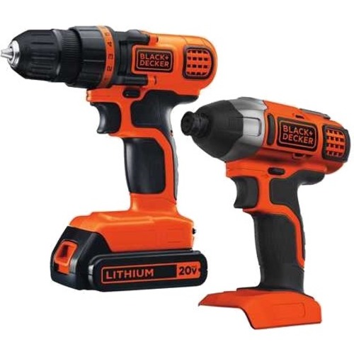Black & Decker 20V MAX Drill/Driver + Impact Combo Kit