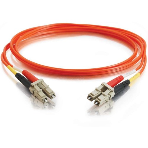 C2G 3m LC-LC 50/125 Duplex Multimode OM2 Fiber Cable - Orange - 10ft