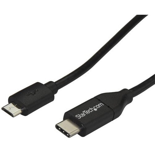 StarTech.com 2m 6 ft USB C to Micro USB Cable - M/M - USB 2.0 - USB-C to Micro USB Charge Cable - USB 2.0 Type C to Micro B Cable