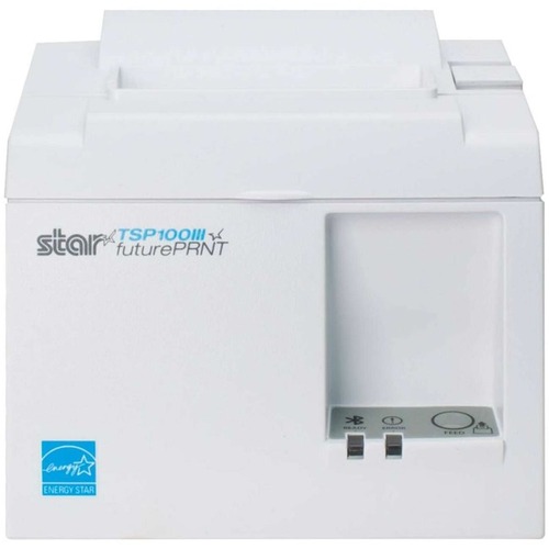 Star Micronics TSP143IIIU WT US Direct Thermal Printer - Monochrome - Wall Mount - Label/Receipt Print - USB - Serial - With Cutter - White