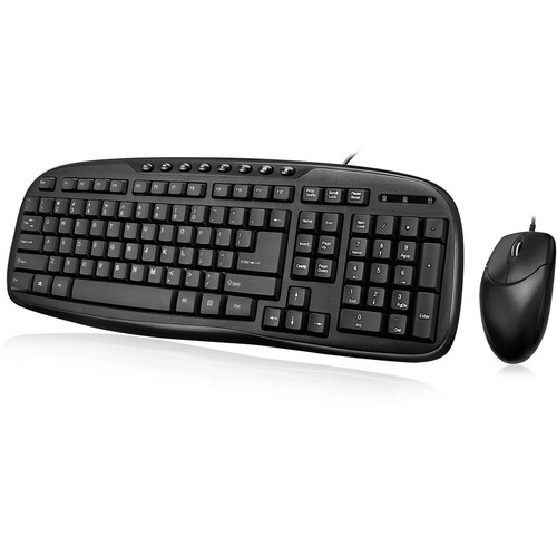 Adesso EasyTouch AKB-133CB Desktop USB Multimedia Keyboard and Mouse Combo