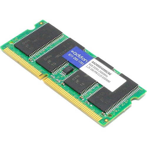 AddOn JEDEC Standard 8GB DDR4-2400MHz Unbuffered Single Rank x8 1.2V 260-pin CL15 SODIMM